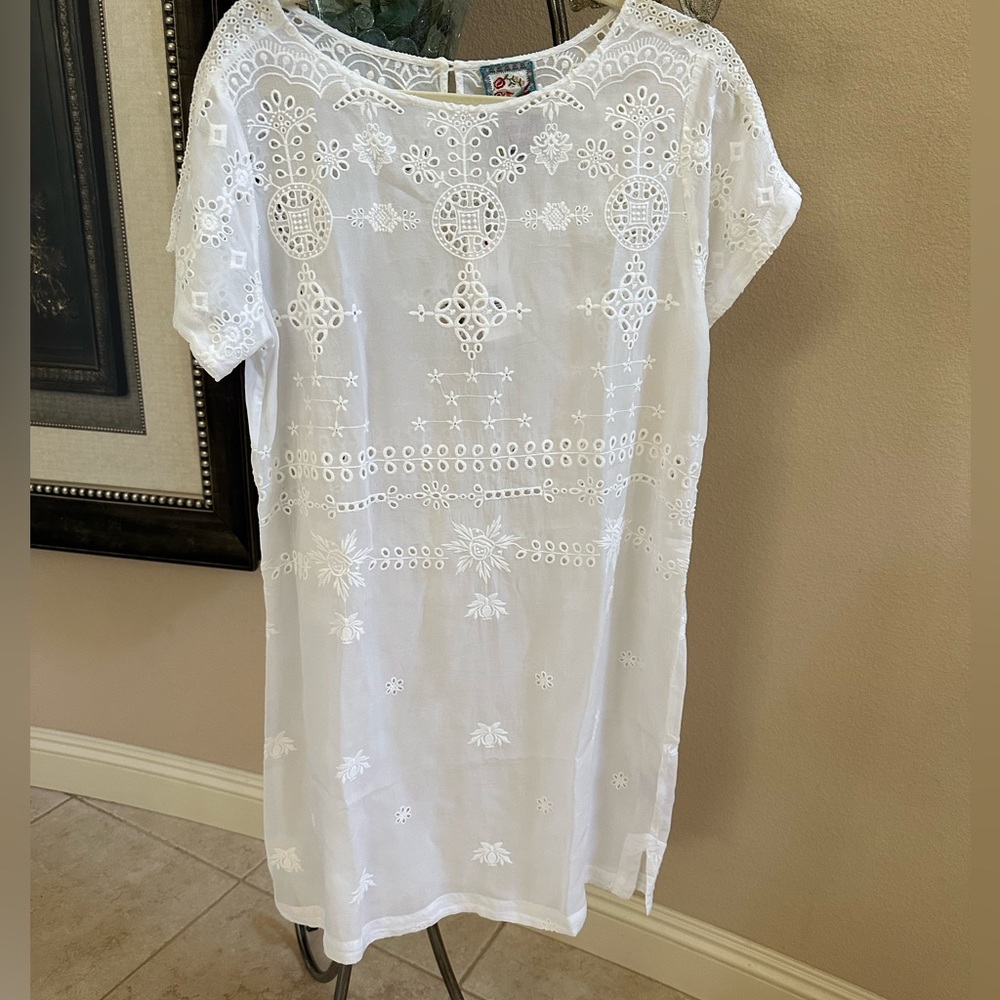 NWT Johnny Was white Stormi Tunic set